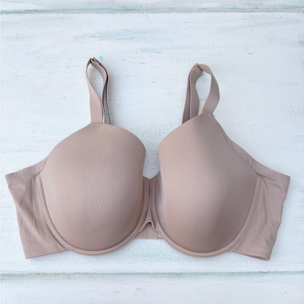 ThirdLove Womens 24/7 Classic T-Shirt Bra Seamless Padded 38C Taupe
